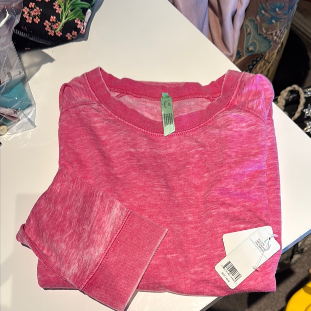 Honeydew from Nordstroms Pink Long Sleeve Top Large NWTs